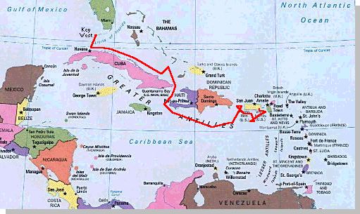 Carribean Sea Map